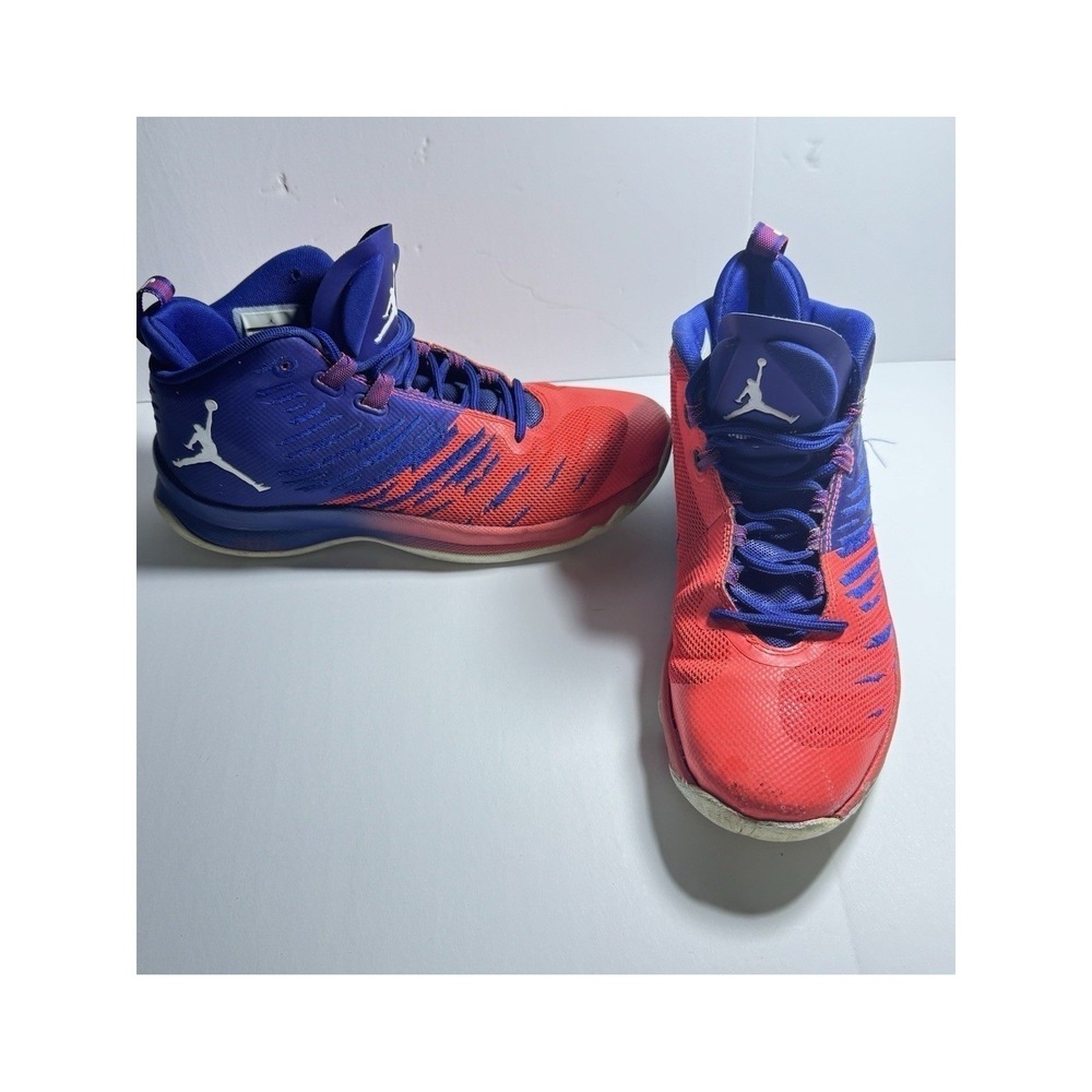 Jordan Ultra Fly Deep Royal Blue Rocket‎ Red 7Y Basketball Shoes 844689-404